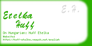 etelka huff business card